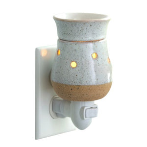 Fragrance Warmer, Plug in, Rustic White